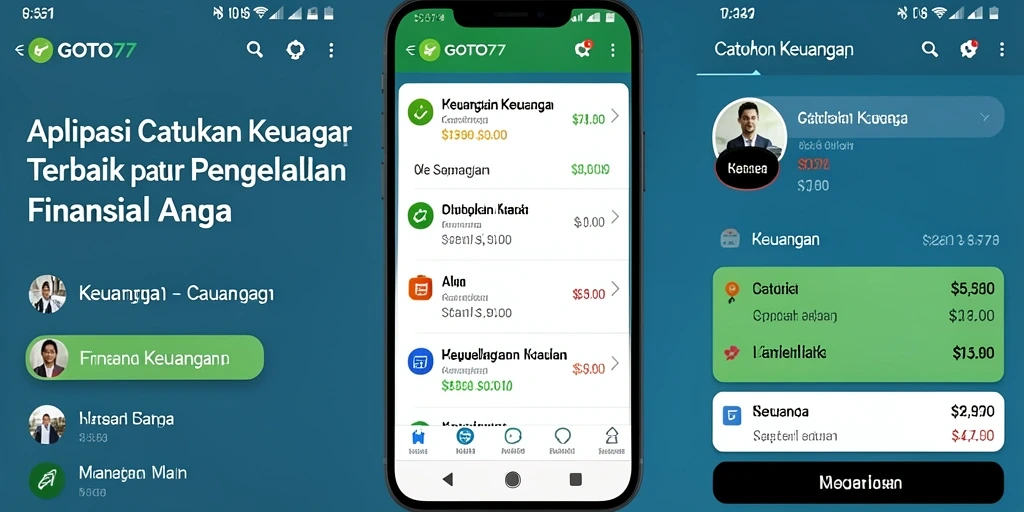 Antarmuka pengguna GOTO77 yang intuitif untuk catatan keuangan.