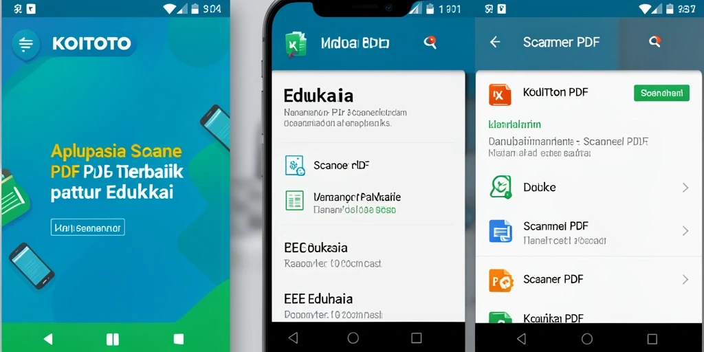 Tampilan antarmuka KOITOTO yang sederhana dan fungsional untuk scanning PDF.