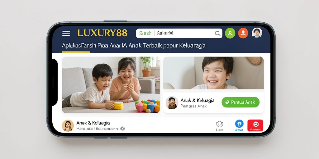 Antarmuka intuitif aplikasi Pantau Anak LUXURY88